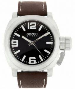   OOZOO STEEL XL BROWN LEATHER STRAP