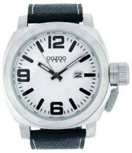 ΑΝΔΡΙΚΟ ΡΟΛΟΙ OOZOO STEEL XXL BLACK LEATHER STRAP ΑΝΔΡΙΚΟ ΡΟΛΟΙ OOZOO STEEL XXL BLACK LEATHER STRAP