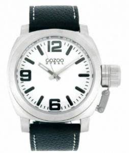   OOZOO STEEL XL  BLACK LEATHER STRAP