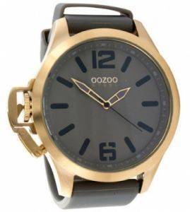    OOZOO STEEL XXL GOLD GREY RUBBER STRAP