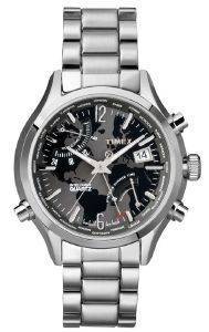   TIMEX WORLD TIME IQ SERIE T2N944 HERRENUHR WELTZEITUHR