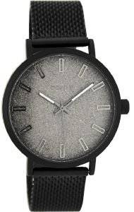   OOZOO TIMEPIECES BLACK METAL STRAP C7954