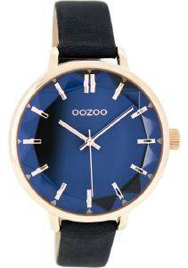 ΓΥΝΑΙΚΕΙΟ ΡΟΛΟΙ OOZOO TIMEPIECES ROSE GOLD BLUE LEATHER STRAP C7918 ΓΥΝΑΙΚΕΙΟ ΡΟΛΟΙ OOZOO TIMEPIECES ROSE GOLD BLUE LEATHER STRAP C7918