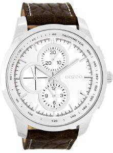   OOZOO TIMEPIECES XXL BROWN LEATHER STRAP C7825