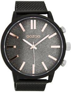 ΑΝΔΡΙΚΟ ΡΟΛΟΙ OOZOO TIMEPIECES XXL BLACK METAL STRAP C7834 ΑΝΔΡΙΚΟ ΡΟΛΟΙ OOZOO TIMEPIECES XXL BLACK METAL STRAP C7834