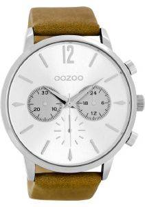 ������� ����� OOZOO TIMEPIECES XXL BROWN LEATHER STRAP C8445