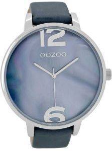 ��������� ����� OOZOO TIMEPIECES XXL BLUE LEATHER STRAP C8432