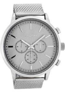 ������� ����� OOZOO TIMEPIECES XXL SILVER METAL STRAP C8261