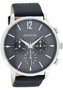 ΑΝΔΡΙΚΟ ΡΟΛΟΙ OOZOO TIMEPIECES XXL BLUE LEATHER STRAP C8242 ΑΝΔΡΙΚΟ ΡΟΛΟΙ OOZOO TIMEPIECES XXL BLUE LEATHER STRAP C8242
