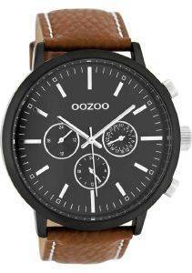 ������� ����� OOZOO TIMEPIECES XXL BROWN LEATHER STRAP C8238