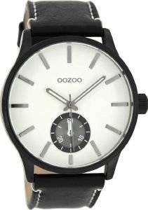������� ����� OOZOO TIMEPIECES XL BLACK LEATHER STRAP C8218