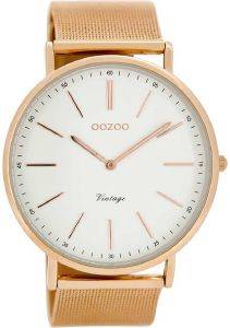   OOZOO TIMEPIECES VINTAGE XL ROSE GOLD METAL STRAP C8177