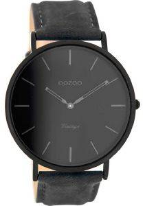 ������� ����� OOZOO TIMEPIECES VINTAGE DARK BLUE LEATHER STRAP C8129