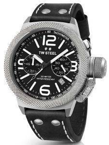   TW-STEEL CS4 CANTEEN LEATHER CHRONOGRAPH