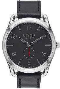 ΑΝΔΡΙΚΟ ΡΟΛΟΙ NIXON A465-008 C45 LEATHER BLACK RED ΑΝΔΡΙΚΟ ΡΟΛΟΙ NIXON A465-008 C45 LEATHER BLACK RED