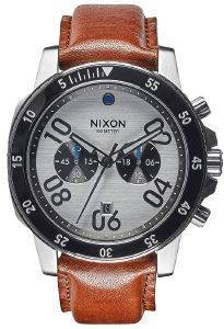   NIXON A940-2092 RANGER CHRONO LEATHER SILVER SADDLE