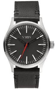UNISEX  NIXON A377-000 SENTRY 38 LEATHER BLACK