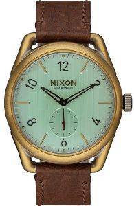 UNISEX  NIXON A459-2223 C39 LEATHER BRASS GREEN