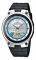 CASIO COLLECTION BLACK RUBBER STRAP WHITE DIA...