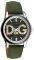   D&G SESTRIERE GENTS GREEN LEATHER STRAP