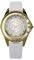   MORGAN DE TOI WHITE LEATHER STRAP CRYSTAL LADIES