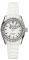   MARC ECKO THE GRANDE SILVE WHITE GLOSS RUBBER STRAP WATCH