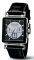   MOSCHINO LETS ASK BLACK LEATHER STRAP