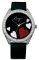  MORGAN DE TOI HEART LADIES BLACK GLOSS CROC LEATHER STRAP