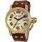   JET SET SAN REMO CRYSTAL BROWN LEATHER STRAP