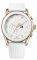 IO O TOMMY HILFIGER CRYSTAL LADIES CALENDAR WHITE RUBBER STRAP