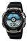 CASIO COLLECTION DIGITAL BLACK RUBBER STRAP A...
