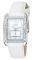 ESPRIT VITALITY CRYSTAL WHITE LEATHER STRAP