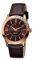 ESPRIT QUARTER ROSE GOLD BROWN LEATHER STRAP