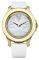 MORGAN DE TOI GOLD WHITE LEATHER STRAP MORGAN DE TOI GOLD WHITE LEATHER STRAP