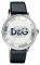    D&G PRIME TIME BLACK LEATHER STRAP