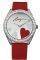   MORGAN DE TOI HEART LADIES WHITE GLOSS CROC LEATHER STRAP