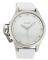   OOZOO STEEL XL WHITE CRYSTAL RUBBER STRAP