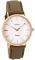   OOZOO TIMEPIECES VINTAGE ROSE GOLD BROWN LEATHER STRAP C8123