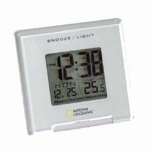 NATIONAL GEOGRAPHIC 277NE THERMOMETER & CLOCK ALARM