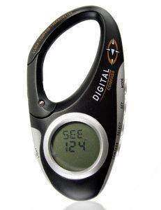 DIGITAL COMPASS CARABINER WITH THERMOMETER
