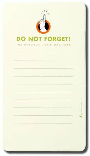 MAGNOTE DRY WIPE MAGNETIC PAD - LINED MAGNOTE DRY WIPE MAGNETIC PAD - LINED