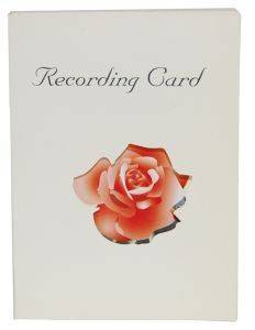 RECORDING MEMORY CARD -   (ROSE)