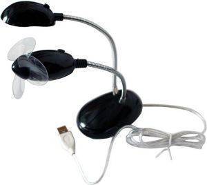 USB 2IN1 USB FAN & LIGHT BLACK USB 2IN1 USB FAN & LIGHT BLACK