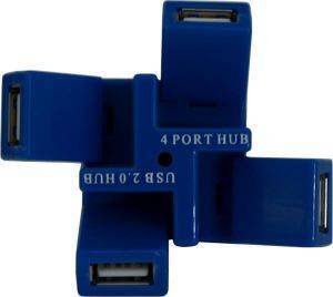 USB HUB COMPACT BLUE