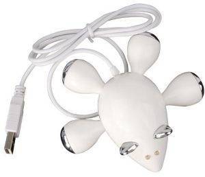 USB HUB MOUSE WHITE