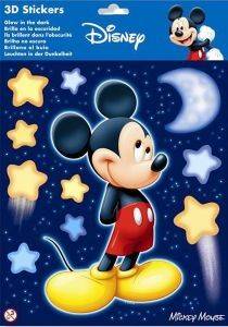 DISNEY GLOW 3D LARGE MICKEY MOUSE 2 ASSORTED STYLES