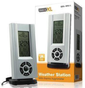 BASICXL BXL-WS 11 WEATHER STATION WITH THERMO HYGROMETER BASICXL BXL-WS 11 WEATHER STATION WITH THERMO HYGROMETER