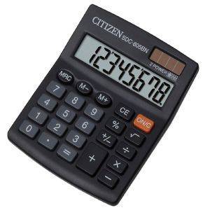 CITIZEN SDC-805BN SEMI DESKTOP CALCULATOR BLACK