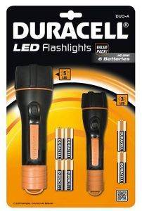 DURACELL DUO-A LED FLASHLIGHT VALUE PACK 5 + 3 LED
