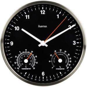 HAMA 92642 CWA200 WALL CLOCK BLACK FACE